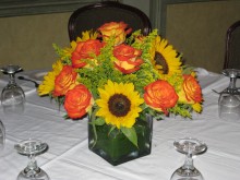 Circur Roses and Sunflower