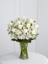 Roses and Alstro Vase